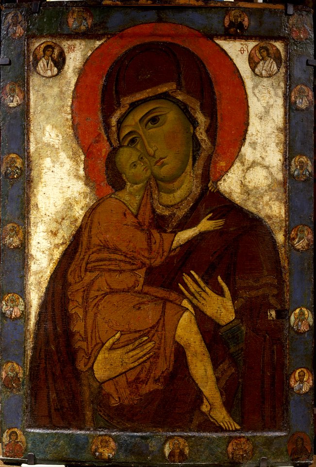 Unknow - The Mother of God of Tenderness of the White Lake - Google Art Project
