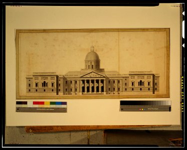 United States Capitol, Washington, D.C. East front elevation, rendered LCCN2001695768