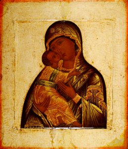 Unidentified artist - Madonna of Tenderness with Child - Google Art Project. Free illustration for personal and commercial use.