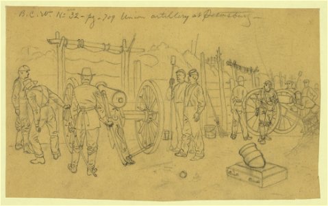 Union artillery at Petersburg LCCN2004660866