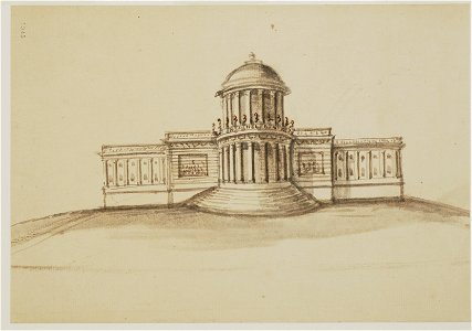 United States Capitol, Washington, D.C. West front elevation sketch, rendered LCCN2002711974