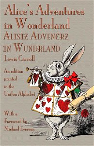 Unifon - Alice's Adventures in Wonderland - book cover. Free illustration for personal and commercial use.