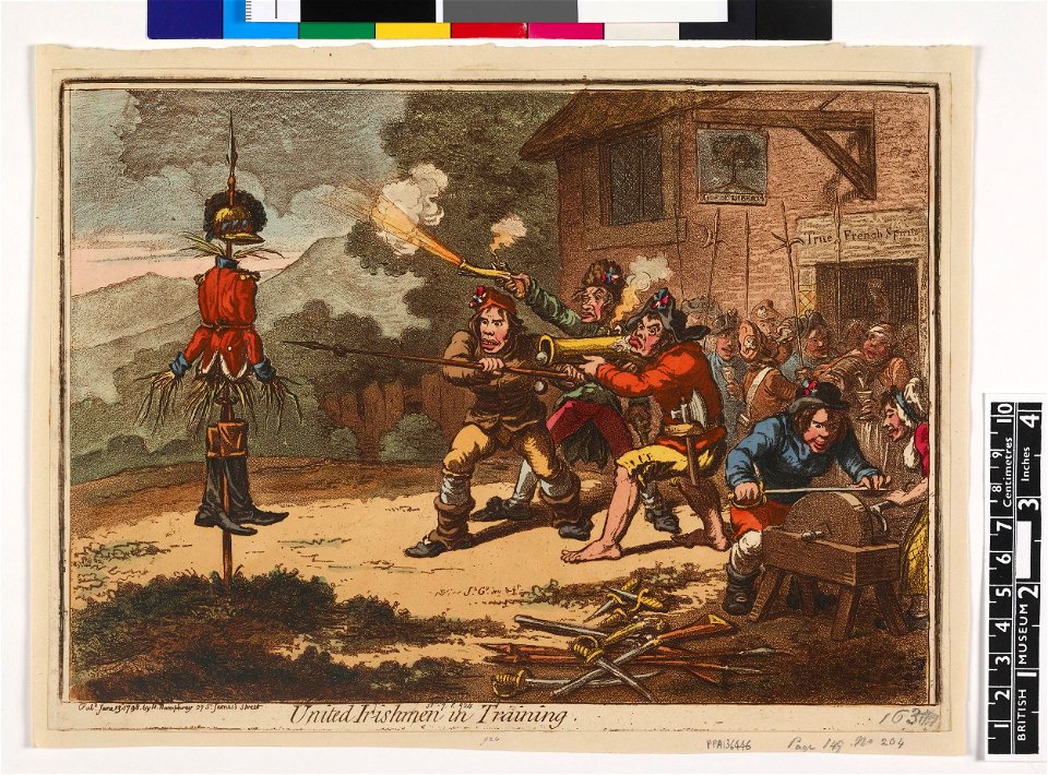 United Irishmen in training. (BM 1851,0901.924)