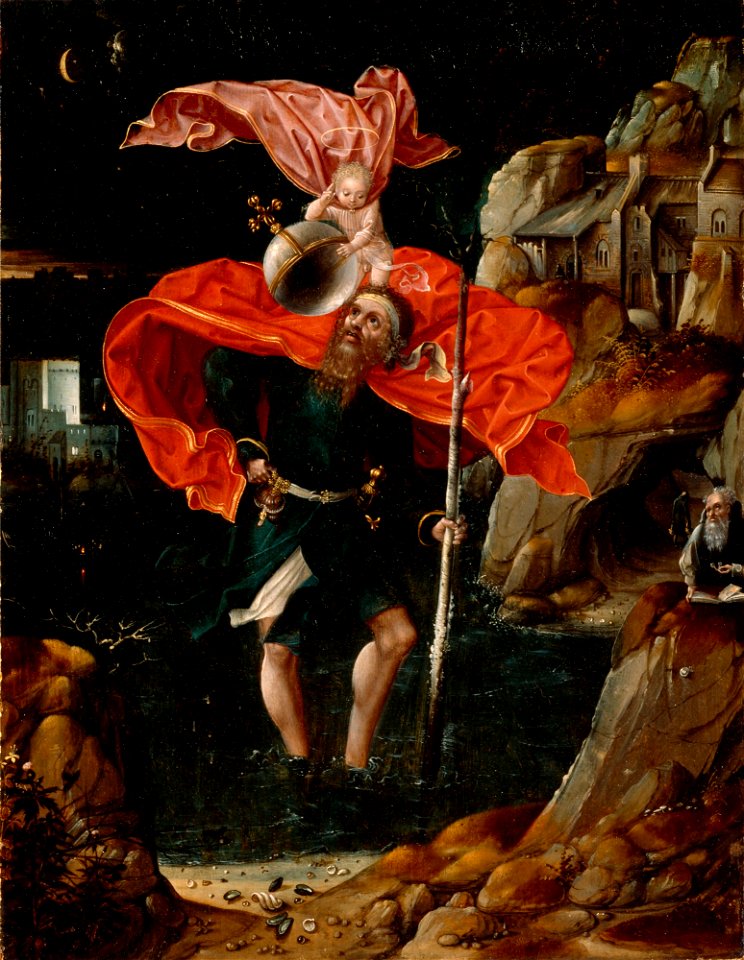 Unknown (Flemish) - The Legend of St. Christopher - 44.259 - Detroit Institute of Arts