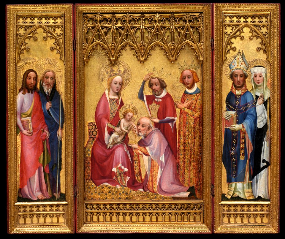 Unknown (German) - Adoration of the Magi, St. Severus and St. Walburga, St. James and St. Philip - 26.106 - Detroit Institute of Arts