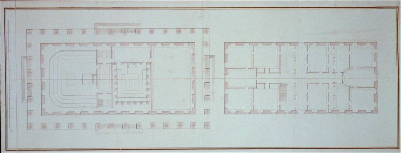 United States Capitol, Washington, D.c. First And Second Floor Plans 