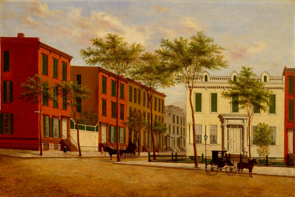Unknown (American) - Street in Brooklyn - 34.21 - Detroit Institute of Arts