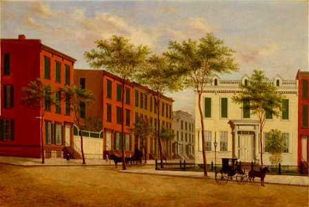 Unknown (American) - Street in Brooklyn - 34.21 - Detroit Institute of Arts