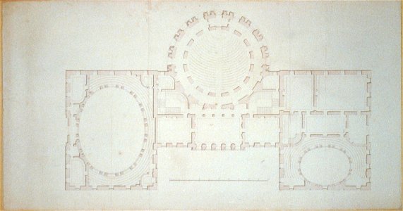 United States Capitol (Federal Capitol), Washington, D.C. Floor plan LCCN2002711955. Free illustration for personal and commercial use.