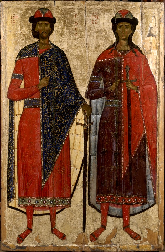 Unknow - St Boris and St Gleb - Google Art Project
