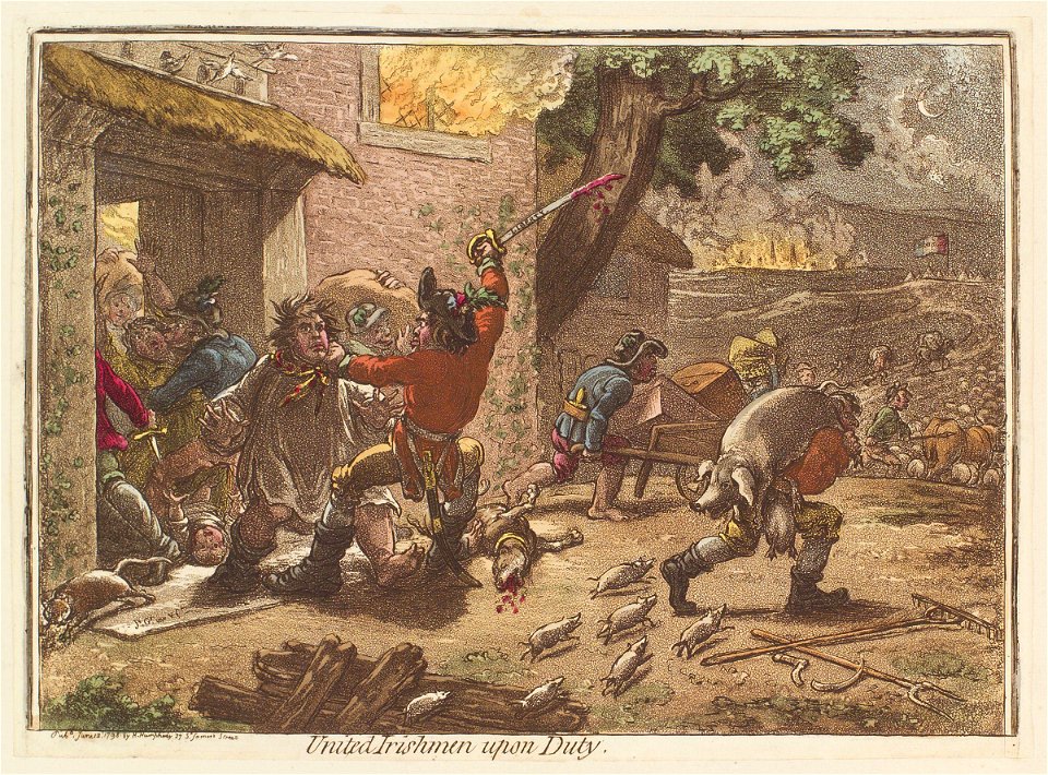 United Irishmen upon duty by James Gillray