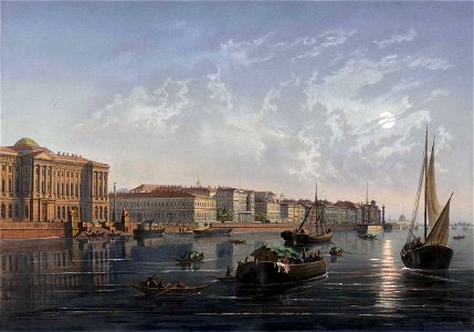 Universitetskaya Embankment, 19th century