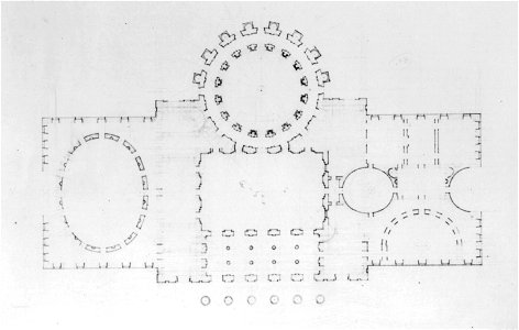 United States Capitol (Federal Capitol), Washington, D.C. Floor plan LCCN2002711956. Free illustration for personal and commercial use.