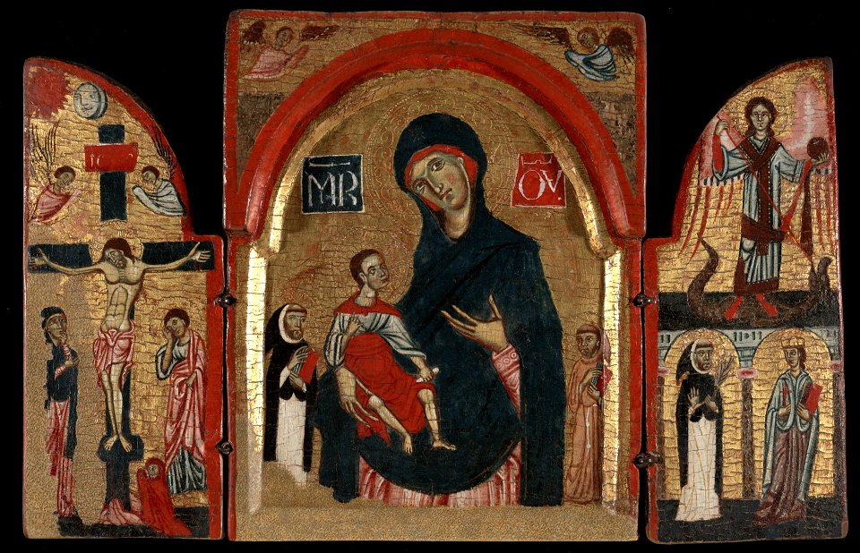 Unknow - Virgin and Child with Saints Dominic and Franci - 1871.4 - Yale University Art Gallery