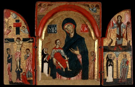Unknow - Virgin and Child with Saints Dominic and Franci - 1871.4 - Yale University Art Gallery