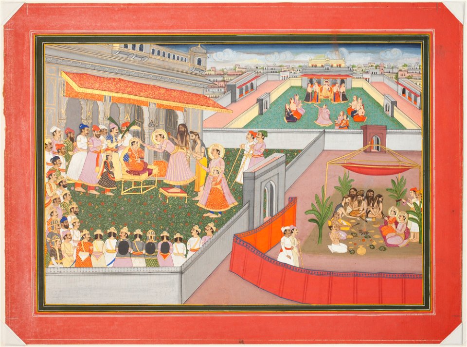 Unknown (Indian) - Court Scene - F70.148 - Detroit Institute of Arts
