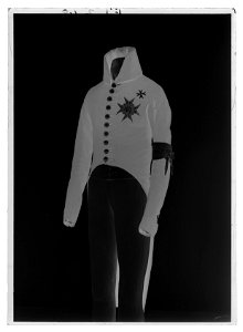 Uniformsfrack till uniform buren av Gustav IV Adolf på revolutionsdagen den 13 mars 1809 - Livrustkammaren - 9977-negative