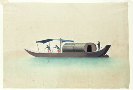 Unknown (Chinese) - Boat with Three Boatmen - 56.147 - Detroit Institute of Arts