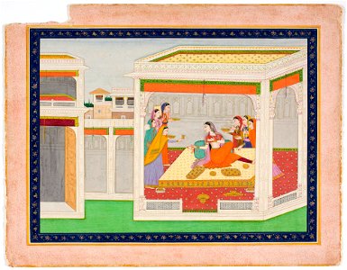 Unknown (Indian) - Princess Served by Female Attendants - F70.154.A - Detroit Institute of Arts
