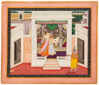 Unknown (Indian) - Story of Krishna and Radha - F68.194 - Detroit Institute of Arts