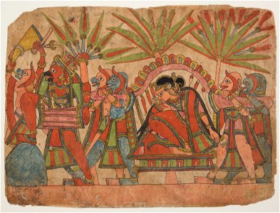 Unknown (Indian) - Scene from the Ramayana - F74.5.10A - Detroit Institute of Arts