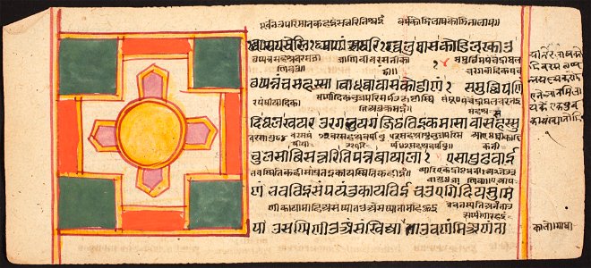 Unknown (Indian) - Tantric Manuscript Sangrahani Sutra - 73.294.64A - Detroit Institute of Arts