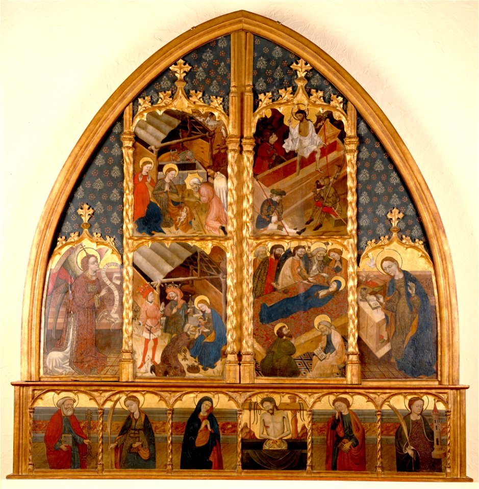 Unknown (Spanish) - Nativity, Annunciatory Angel, Adoration of the Magi, Resurrection, Death of the Virgin, The Annuncia - 47.184 - Detroit Institute of Arts
