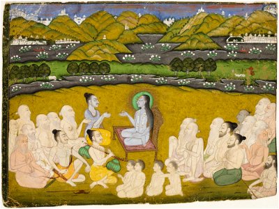 Unknown (Indian) - Muni Shri Sukdevji Preaching to the Raja Parikshit - 72.788.A - Detroit Institute of Arts