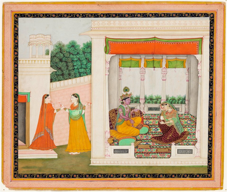 Unknown (Indian) - Story of Krishna and Radha - F68.198 - Detroit Institute of Arts