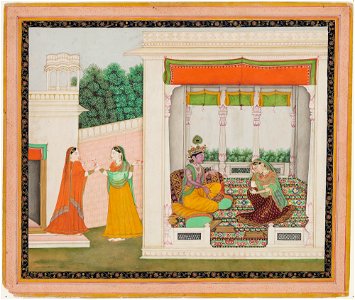 Unknown (Indian) - Story of Krishna and Radha - F68.198 - Detroit Institute of Arts