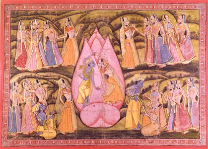 Unknown (Indian) - Krishna and Radha with Gopis - 73.298 - Detroit Institute of Arts