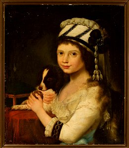 Unknown - Girl with a dog - M.Ob.1185 MNW - National Museum in Warsaw
