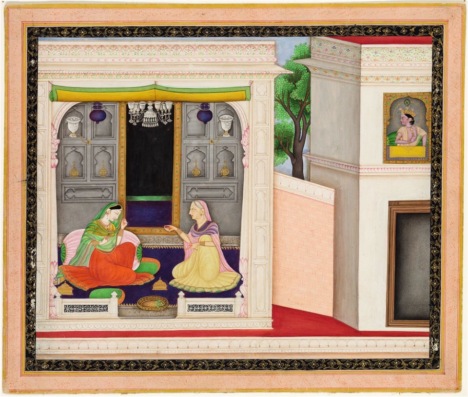 Unknown (Indian) - Story of Krishna and Radha - F68.199 - Detroit Institute of Arts