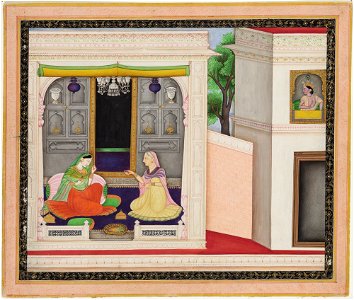 Unknown (Indian) - Story of Krishna and Radha - F68.199 - Detroit Institute of Arts