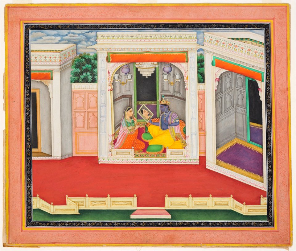 Unknown (Indian) - Story of Krishna and Radha - F68.200.A - Detroit Institute of Arts