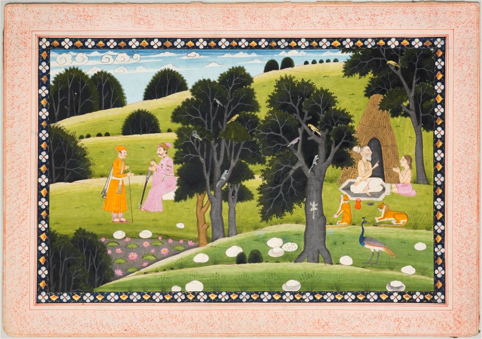 Unknown (Indian) - The Guru Discourses While Noblemen Wait - 69.421 - Detroit Institute of Arts