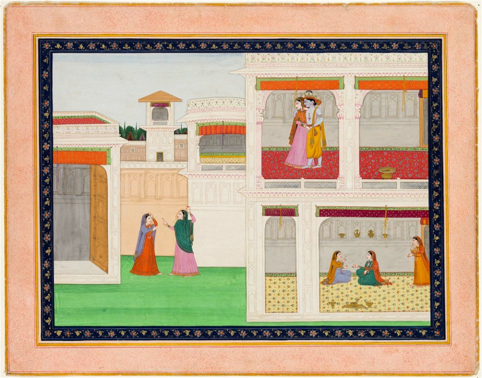 Unknown (Indian) - Story of Krishna and Radha - F68.192 - Detroit Institute of Arts