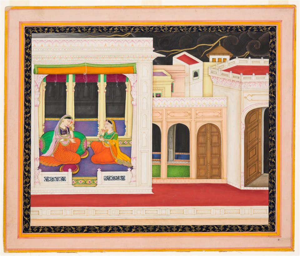 Unknown (Indian) - Story of Krishna and Radha - F68.201 - Detroit Institute of Arts