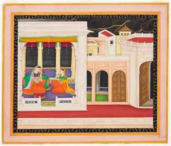 Unknown (Indian) - Story of Krishna and Radha - F68.201 - Detroit Institute of Arts