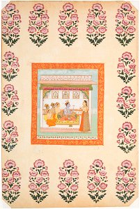 Unknown (Indian) - Krishna Awaiting Radha in a Palace - 26.9 - Detroit Institute of Arts