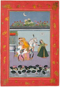 Unknown (Indian) - Lady on Horseback with Attendants - 71.330 - Detroit Institute of Arts