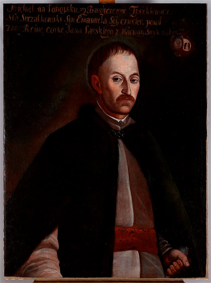 Unknown - Portrait of Michał Tyszkiewicz, Leliwa coat of arms (^–after 1762), starosta of Strzałków - MP 3104 MNW - National Museum in Warsaw