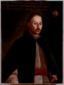 Unknown - Portrait of Michał Tyszkiewicz, Leliwa coat of arms (^–after 1762), starosta of Strzałków - MP 3104 MNW - National Museum in Warsaw