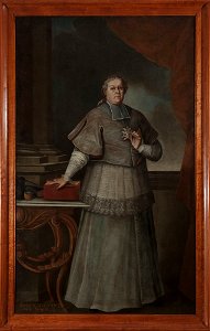 Unknown - Portrait of Antoni Tyszkiewicz (1709–1762), Leliwa coat of arms, bishop of Samogitia - MP 5053 MNW - National Museum in Warsaw