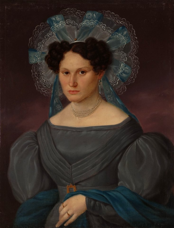 Unknown - Portrait of Eleonora Gomólińska née Pelletier - MP 2930 MNW - National Museum in Warsaw