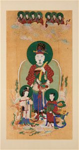 Unknown (Korean) - Daoist Official of Heaven with Seven Stars and Jade Maidens - 2015.6 - Detroit Institute of Arts