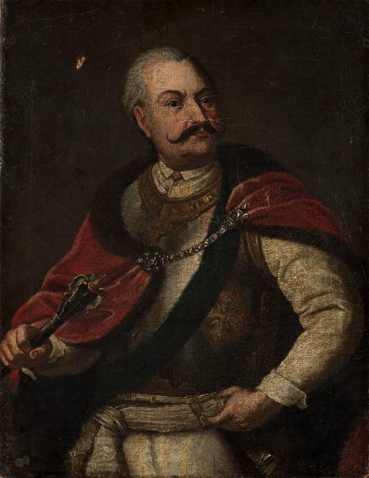 Unknown - Portrait of prince Samuel Korecki -^- Pogonia coat of arms (1621–1651), starosta of Ropczyce - MP 3077 MNW - National Museum in Warsaw