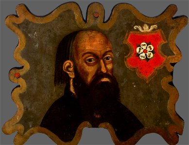 Unknown - Coffin portrait of a man, Poraj coats of arms - MNK I-876 - National Museum Kraków