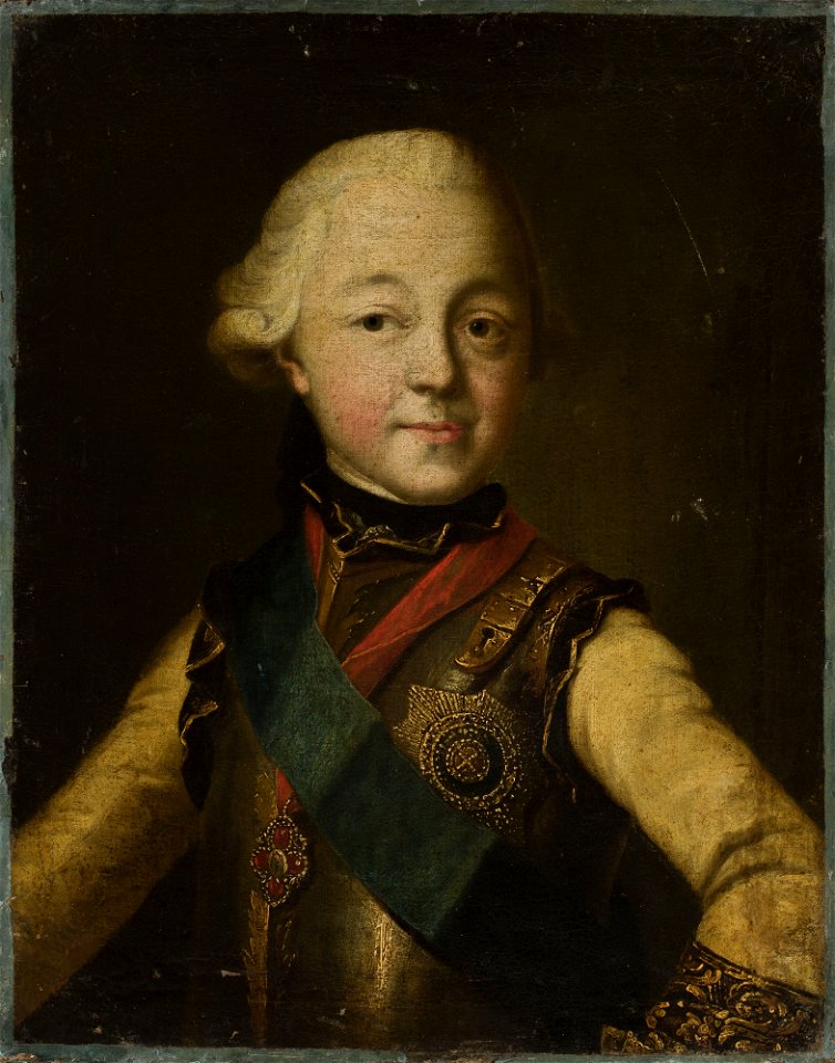 Unknown - Portrait of a boy from the Romanov family (^), in armour, with the Order of Saint Anne and the star - M.Ob.2358 MNW - National Museum in Warsaw