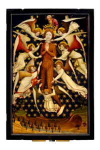 Unknown - Diptych from the Winterfeld family foundation left wing, obverse, Maria lactans and Christ as Vir Do - Śr.206-1 MNW - National Museum in Warsaw
